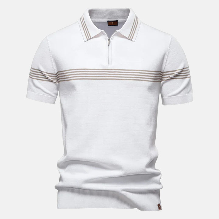 Alvaro | Polo de Manga Corta con Cremallera