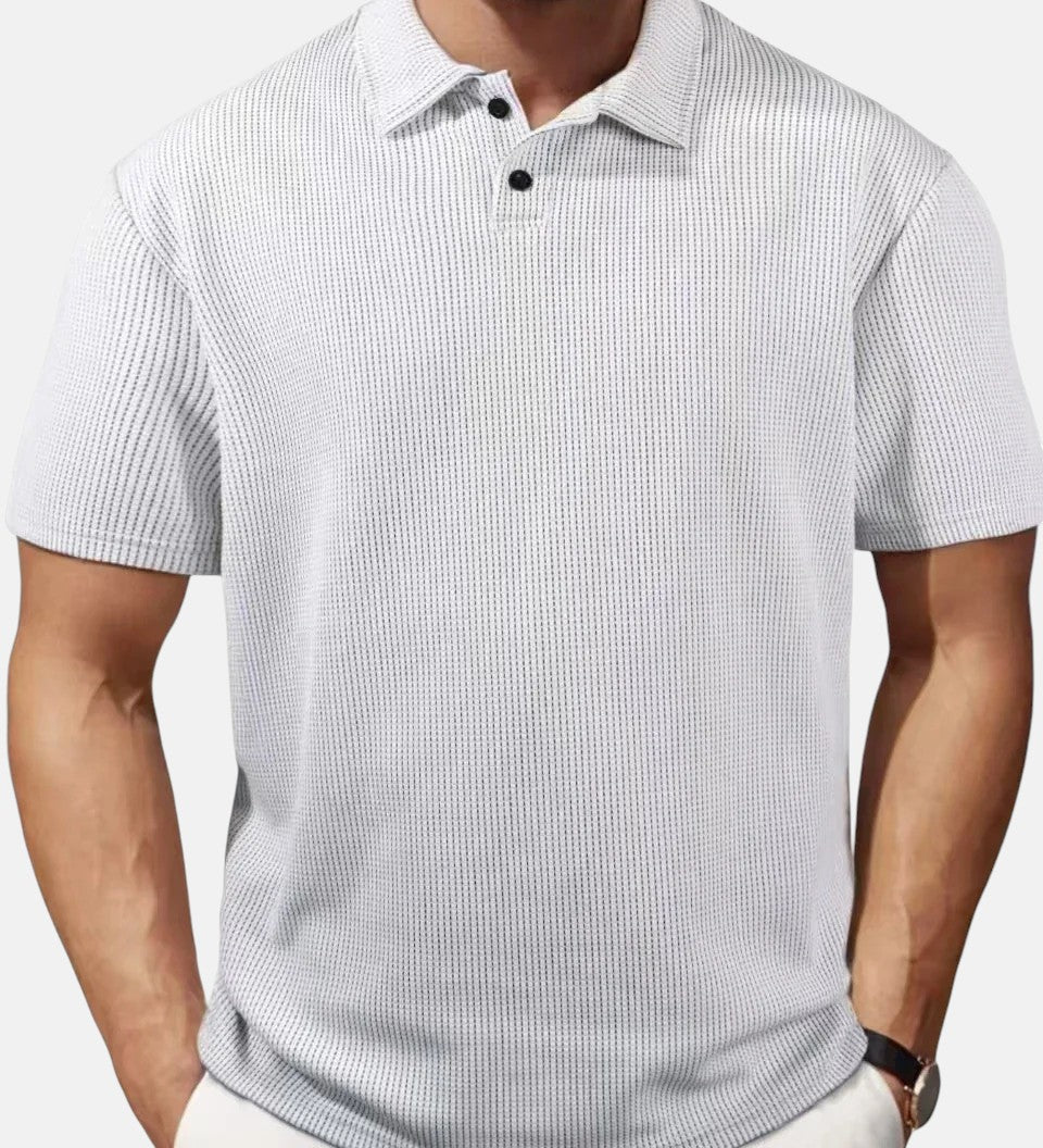 Miguel | Polo de Punto de Manga Corta Transpirable