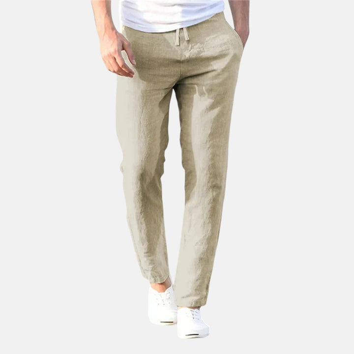 Hugo | Pantalón de Lino Lineal Transpirable