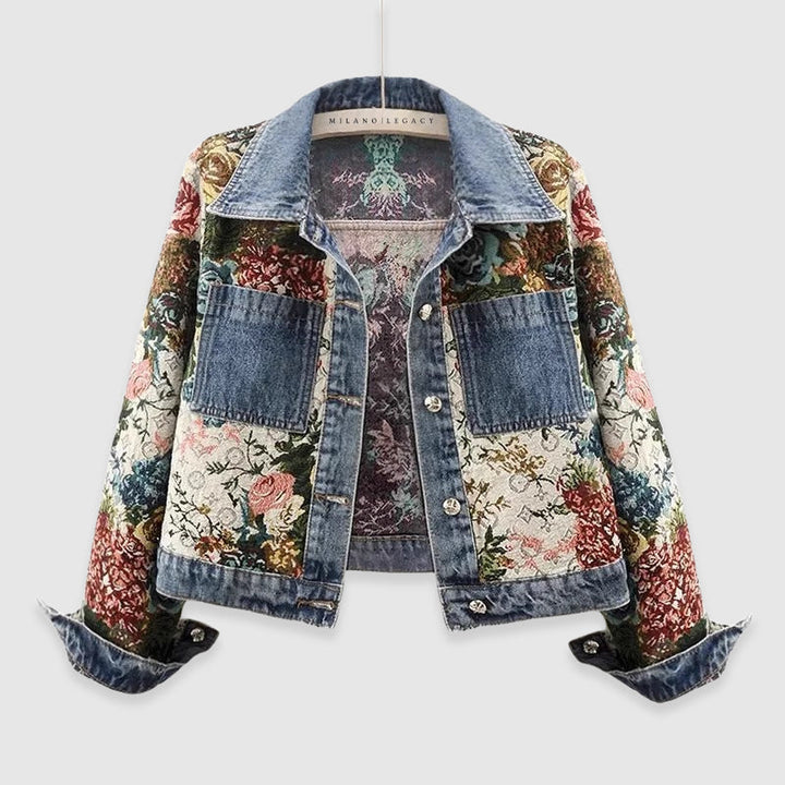 Clara | Chaqueta de Denim Amoretti Blossom