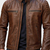 Javier | Chaqueta De Cuero Impactante