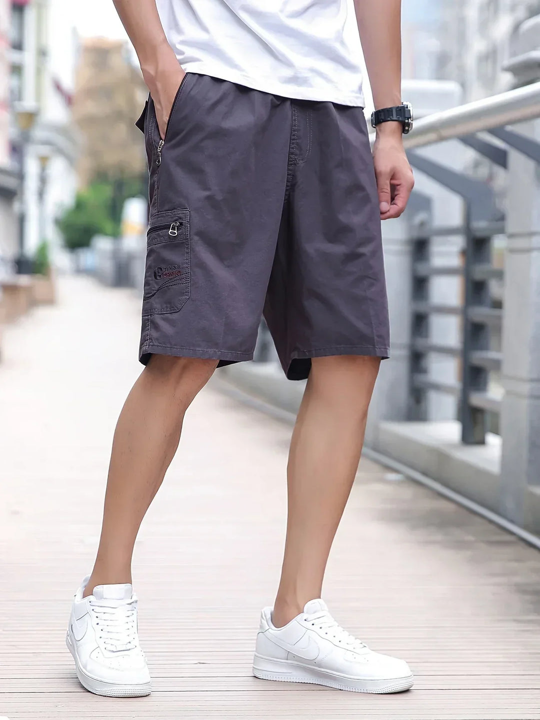 Andrés | Pantalones cortos de cargo ligeros con bolsillos
