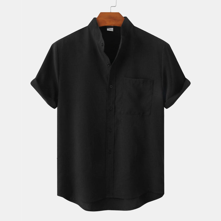 Zagreb | Camisa de algodón lisa con botones
