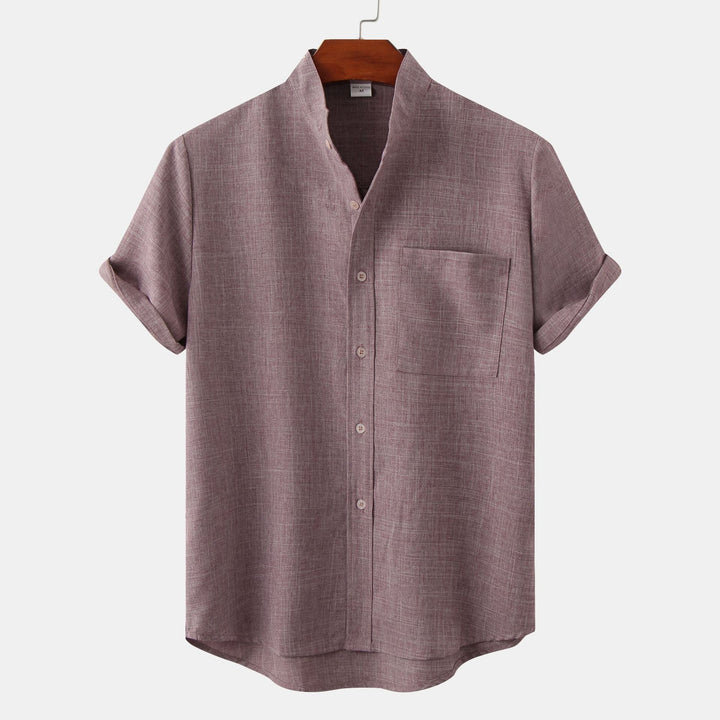 Zagreb | Camisa de algodón lisa con botones