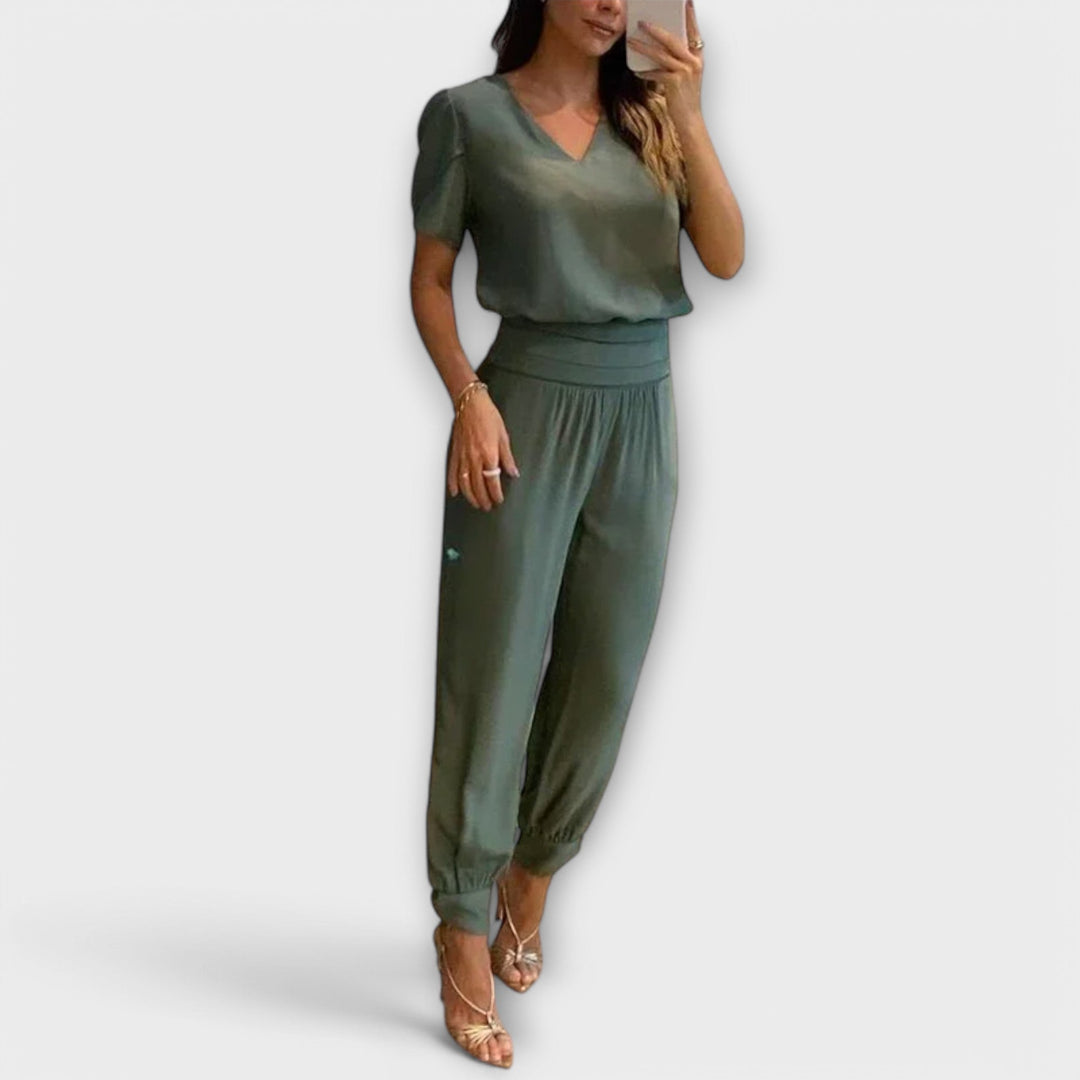 Irmelin | Elegante conjunto con top y pantalón