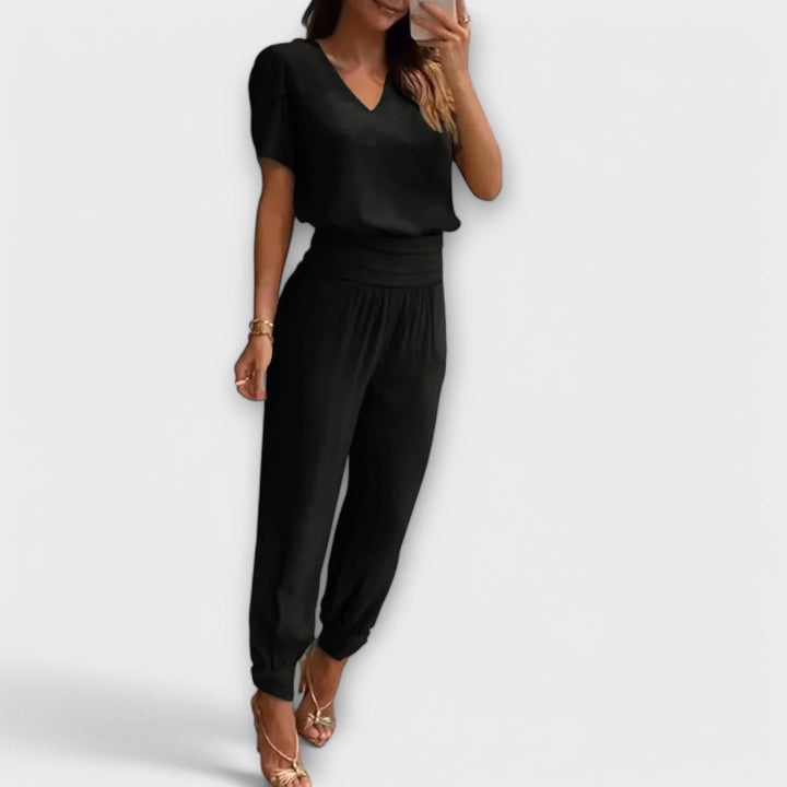 Irmelin | Elegante conjunto con top y pantalón