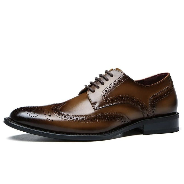 Zapatos tipo brogue de cuero 100% Elirio Mancetti