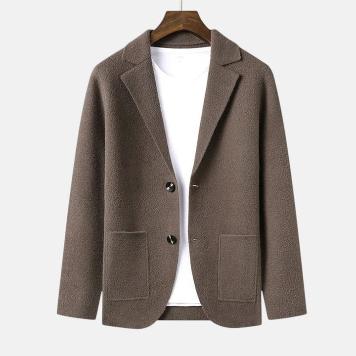 Rodrigo | Cárdigan Estilo Blazer con Bolsillos de Parche