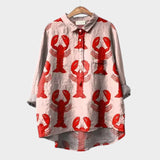 Cangrejos | Blusa Premium con Patrones Florales