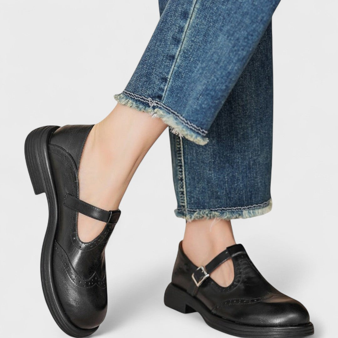 Elisa - Elegancia y Comodidad de Tacones de Cuero