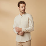 La Camisa de Lino Brighton – Camisa de Manga Larga para Hombres