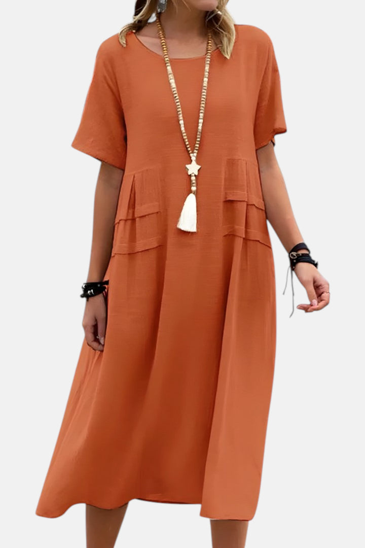 LEORA | VESTIDO MIDI QUE ESTILIZA LA SILUETA