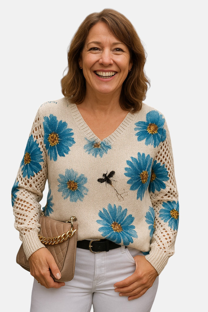 IRENE | JERSEY DE PUNTO FLORAL