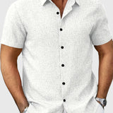 Juan | Camisa ligera de manga corta en mezcla de lino