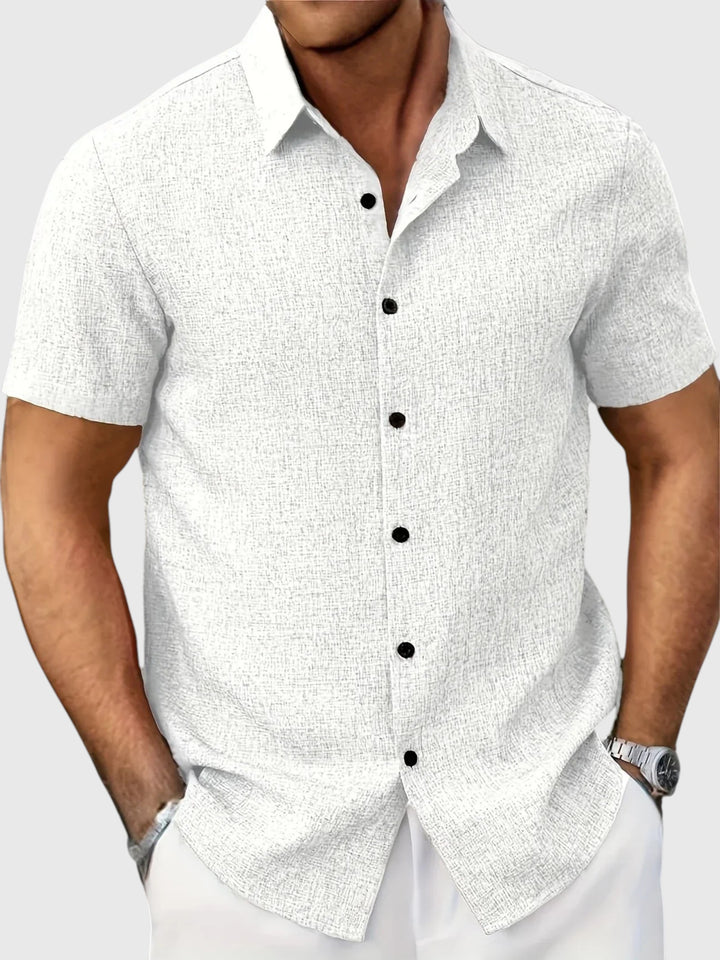 Juan | Camisa ligera de manga corta en mezcla de lino