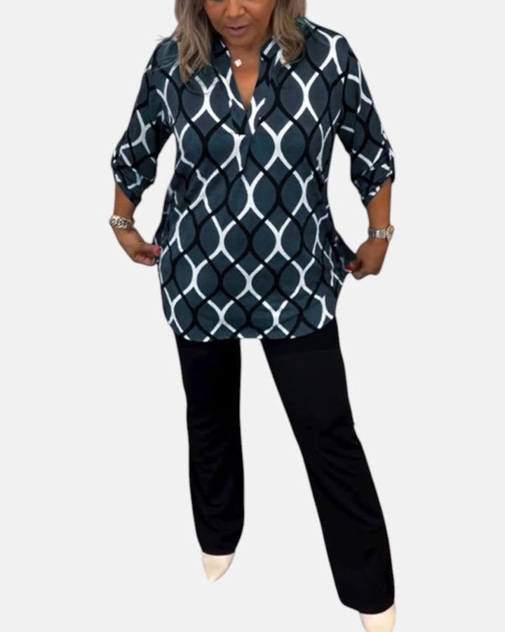 Janny | Blusa informal de manga larga