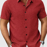 Juan | Camisa ligera de manga corta en mezcla de lino