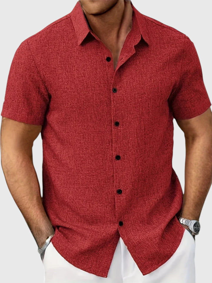 Juan | Camisa ligera de manga corta en mezcla de lino