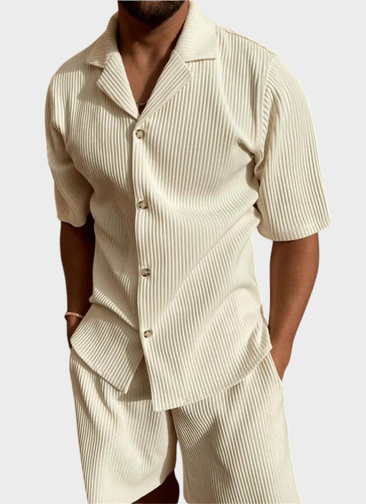 Conjunto Santo de Panamá con camisa y pantalón corto