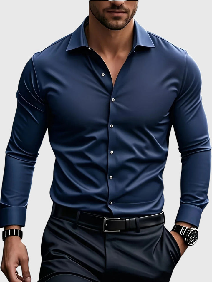 Álvaro |  Elegante camisa de manga larga con botones