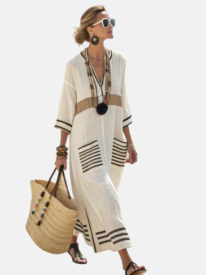 TIANAH | VESTIDO LARGO ELEGANTE Y RELAJADO