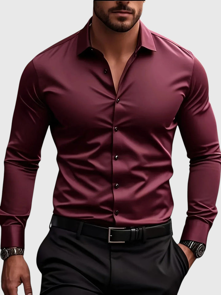 Álvaro |  Elegante camisa de manga larga con botones