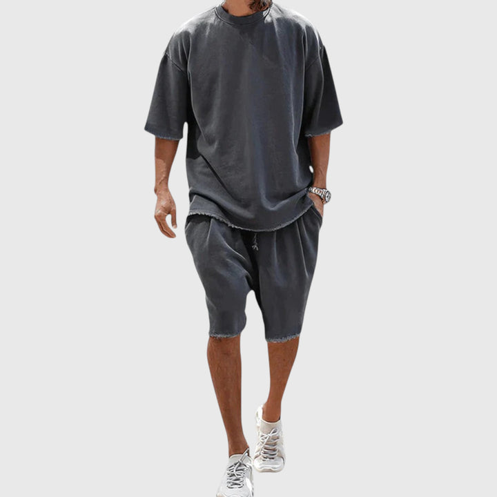 Conjunto Mathias con camiseta y pantalón corto informal