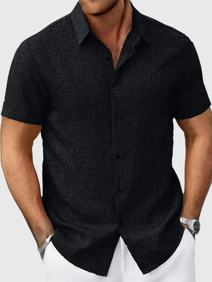 Juan | Camisa ligera de manga corta en mezcla de lino