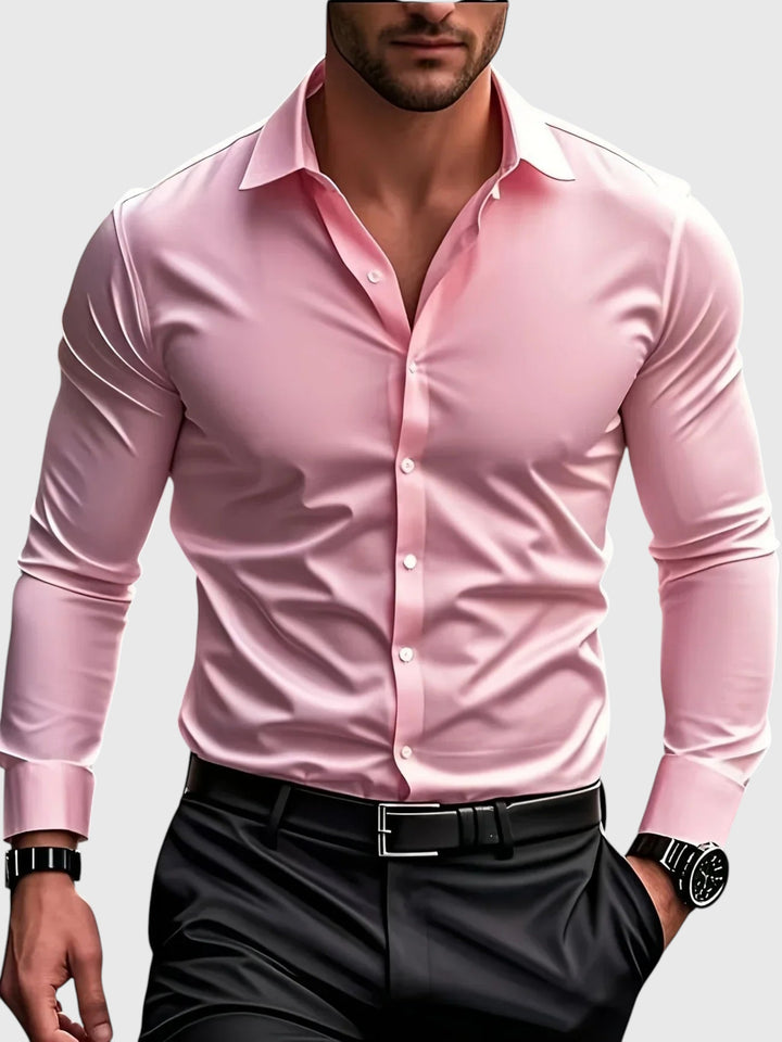 Álvaro |  Elegante camisa de manga larga con botones