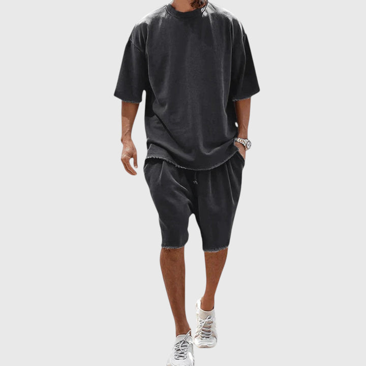 Conjunto Mathias con camiseta y pantalón corto informal