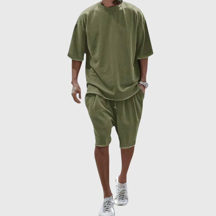 Conjunto Mathias con camiseta y pantalón corto informal